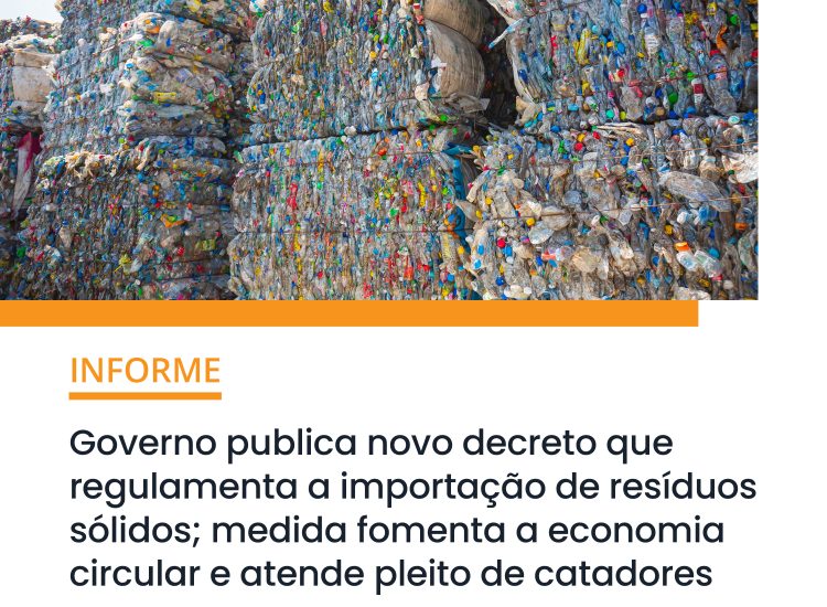 Governo publica novo decreto que regulamenta a importação de resíduos sólidos