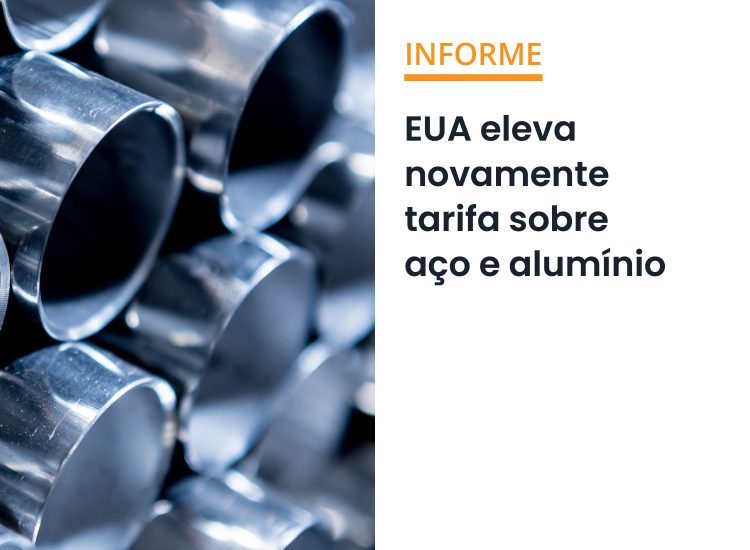EUA eleva novamente tarifa sobre aço e alumínio